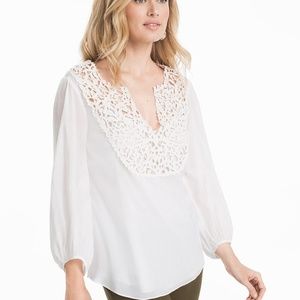 White House Black Market Cotton Blouse